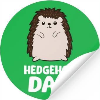 Discover Hedgehog Dad Stickers
