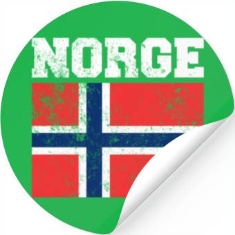 Discover Norge Flag Norwegian Flag Stickers