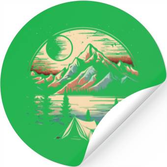Discover Retro Wild Night Stickers