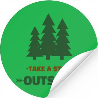 Discover Take A Step Outside Camping Stickers