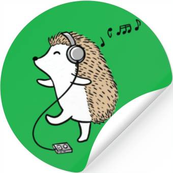 Discover Hedgehog Dance Stickers
