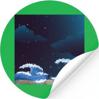 Discover Nice overnight waves Stickers