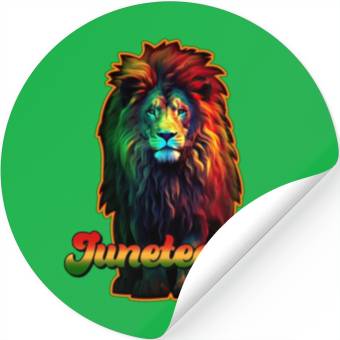 Discover Juneteenth Lion Stickers