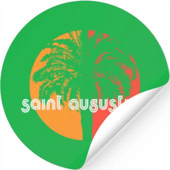 Discover Saint Augustine Florida Artistic Vacation Stickers