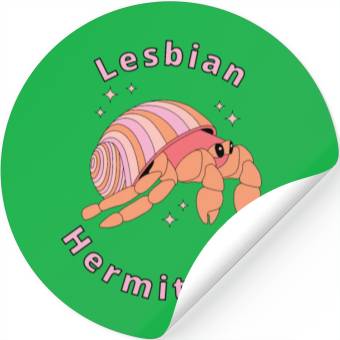 Discover Lesbian Hermit Crab Stickers