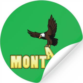 Discover Bald Eagle Bird In Montana Stickers