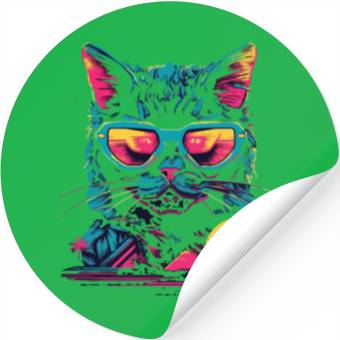 Discover Cool Cat Ever Stickers