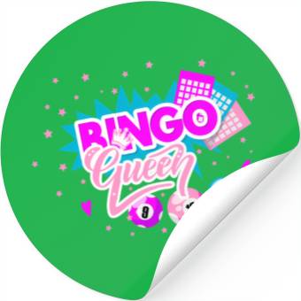 Discover Bingo Queen Pocket Balls Fun Stickers