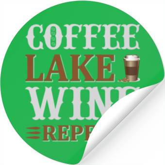 Discover Coffee Lake Wine Repeat Stickers