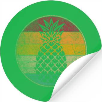 Discover Pineapple Fruit Style 70S 80S Stickers