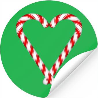 Discover Sweets Candy Canes He Stickers