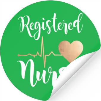Discover Registered Nurse Heart Rn Stickers
