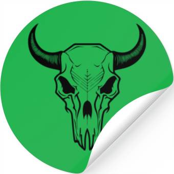 Discover Cow Skull Boho Stickers
