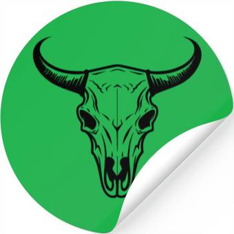 Discover Cow Skull Boho Stickers