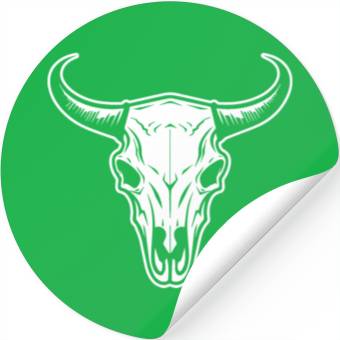 Discover Cow Skull Boho Stickers