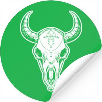 Discover Cow Skull Boho Stickers