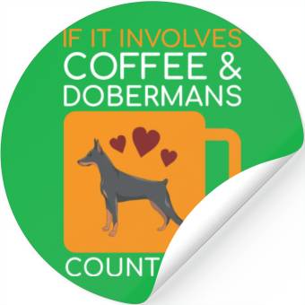 Discover Coffee Doberman Lover Stickers
