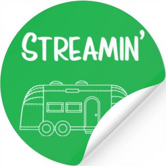 Discover Streamin' Airstream Camping Stickers