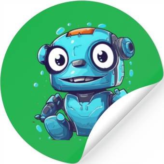 Discover Rescue robot Stickers