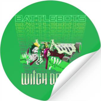 Discover Battlebots Robot Witch Doctor Logo Stack Stickers