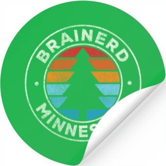 Discover Brainerd Minnesota Mn 70S Stickers