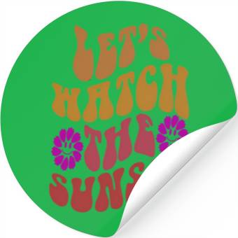Discover Let'S Watch The Sunset On Back Aesthetic Stickers