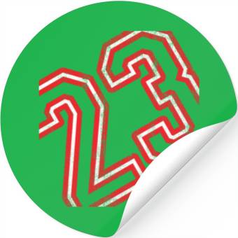 Discover basketball number 23 Stickers
