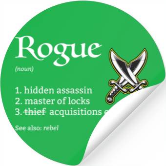 Discover Rogue Class Definition Dungeons And Rpg Dragons Stickers