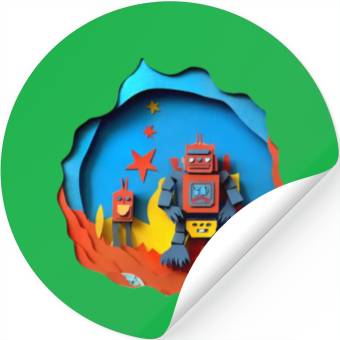 Discover AI Overlords Stickers