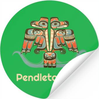 Discover Pendleton Oregon Thunderbird Nw Native American Stickers