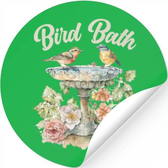 Discover bird baths Stickers