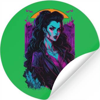 Discover Vampire Girl Stickers