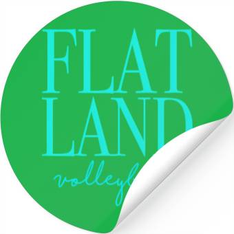 Discover Flatland Volleyball Stickers