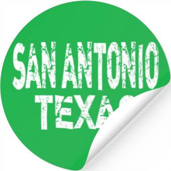 Discover San Antonio Texas Distressed Stickers
