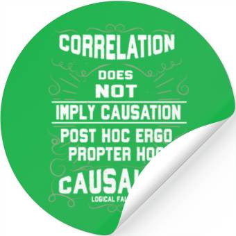 Discover Correlation Does Not Equal Causation Science Stickers