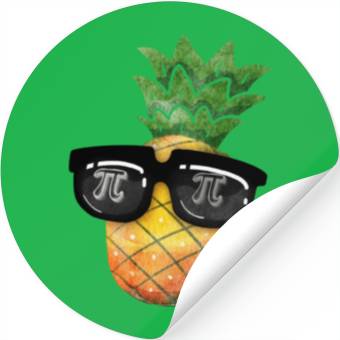 Discover Pineapple Pi Day Stickers
