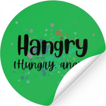 Discover Hangry (Hungry, Angry) Design Stickers