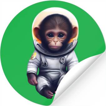 Discover Astronaut monkey Stickers