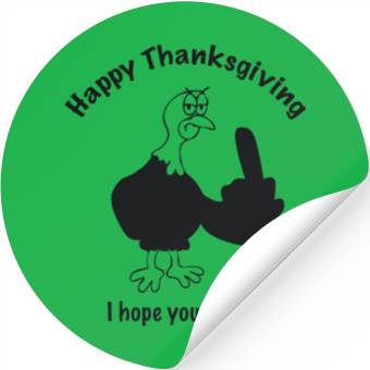 Discover Choke on Thanksgiving Stickers