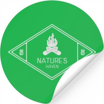 Discover Nature's Haven Camping Stickers