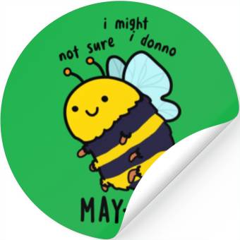 Discover May Bee Funny Insect Bee Stickers