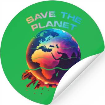 Discover Save the Planet Nature Environment Earth Stickers
