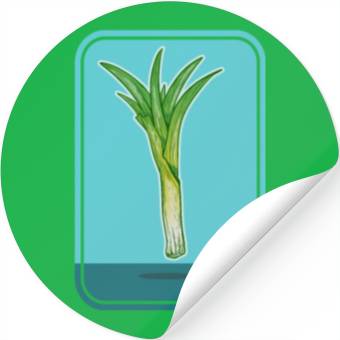 Discover Leek Vegetable Plant Stickers