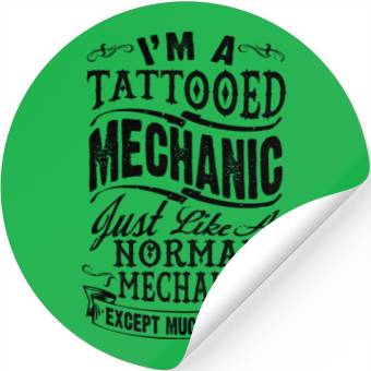 Discover Tattooed Mechanic Stickers