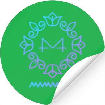 Discover Mamamoo Logo Yellow Flower Stickers