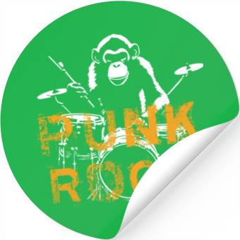 Discover MONKEY PUNK ROCK Stickers