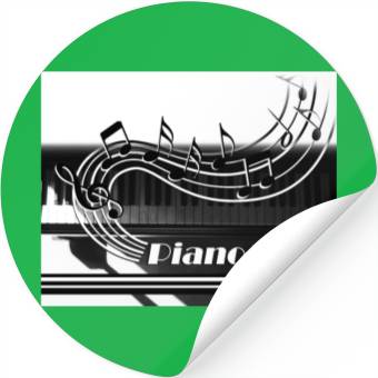 Discover Piano Man Stickers