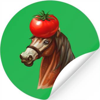 Discover Horse Head Tomato Stickers