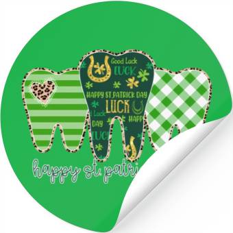 Discover 3 Three Teeth St Patrick Day Leopard Buffalo Stickers