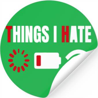 Discover Computer Gamer Gift Things I Hate Stickers